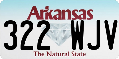 AR license plate 322WJV