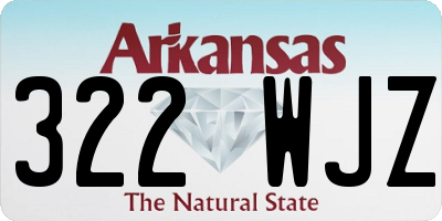 AR license plate 322WJZ
