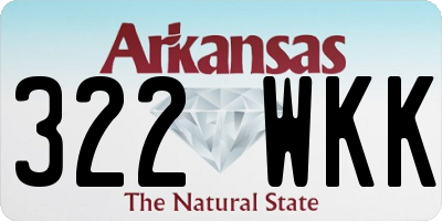 AR license plate 322WKK