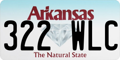 AR license plate 322WLC