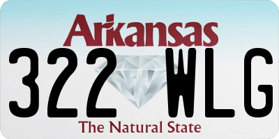 AR license plate 322WLG