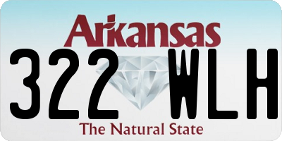 AR license plate 322WLH