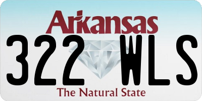 AR license plate 322WLS