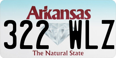 AR license plate 322WLZ