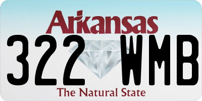 AR license plate 322WMB