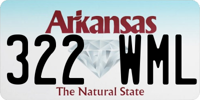 AR license plate 322WML