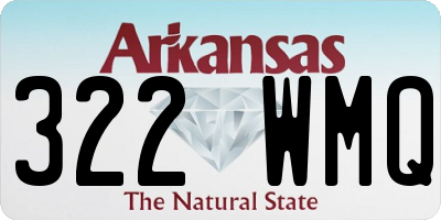 AR license plate 322WMQ