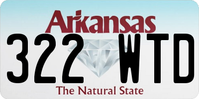 AR license plate 322WTD