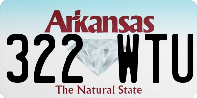 AR license plate 322WTU