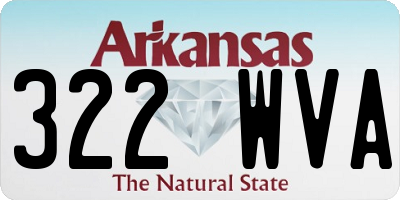 AR license plate 322WVA