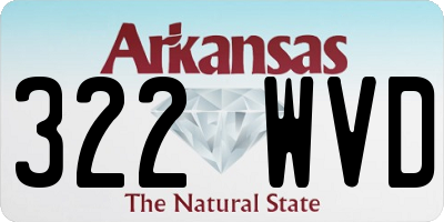 AR license plate 322WVD