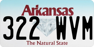 AR license plate 322WVM