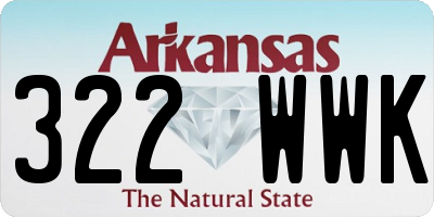 AR license plate 322WWK