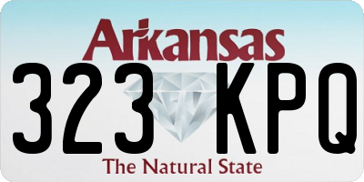 AR license plate 323KPQ