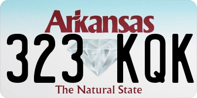 AR license plate 323KQK