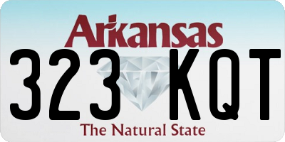 AR license plate 323KQT