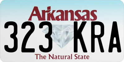 AR license plate 323KRA