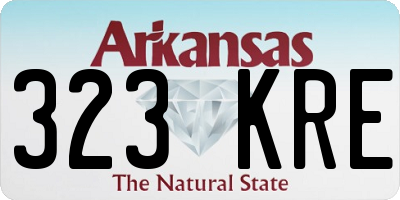 AR license plate 323KRE