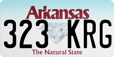 AR license plate 323KRG
