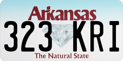 AR license plate 323KRI