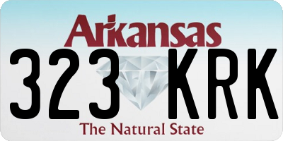 AR license plate 323KRK