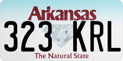 AR license plate 323KRL