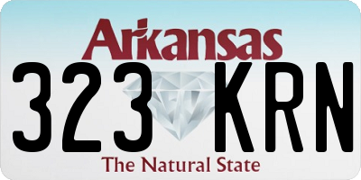 AR license plate 323KRN