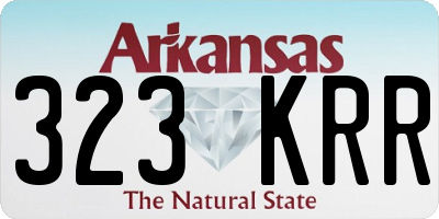 AR license plate 323KRR