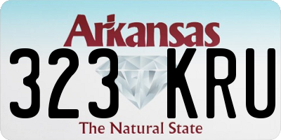 AR license plate 323KRU
