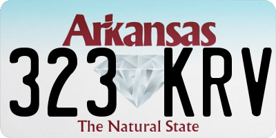 AR license plate 323KRV