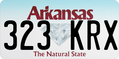 AR license plate 323KRX