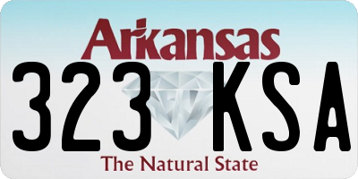AR license plate 323KSA