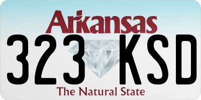 AR license plate 323KSD