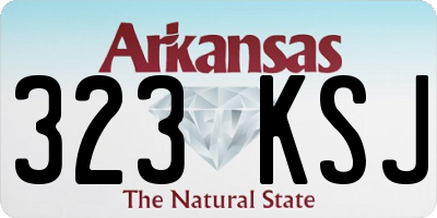 AR license plate 323KSJ