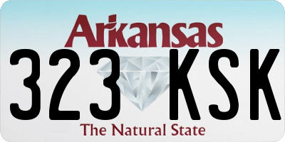 AR license plate 323KSK