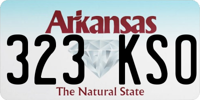 AR license plate 323KSO
