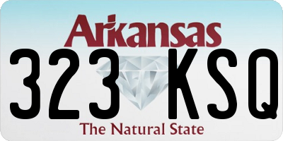 AR license plate 323KSQ