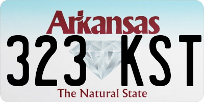 AR license plate 323KST