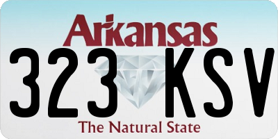 AR license plate 323KSV