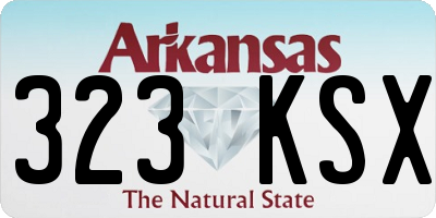 AR license plate 323KSX