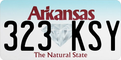 AR license plate 323KSY