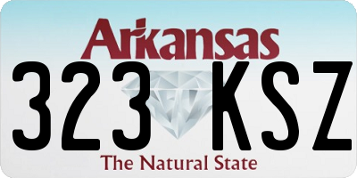 AR license plate 323KSZ