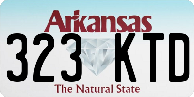 AR license plate 323KTD