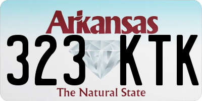 AR license plate 323KTK