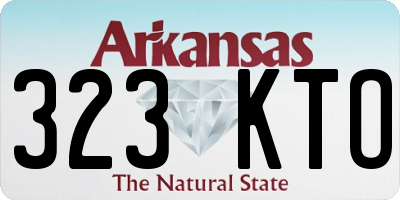 AR license plate 323KTO