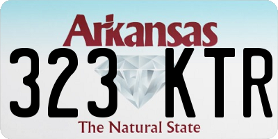 AR license plate 323KTR