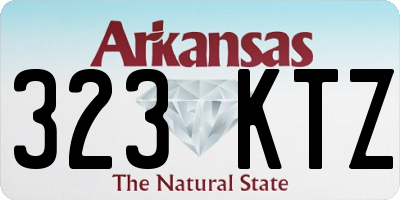 AR license plate 323KTZ