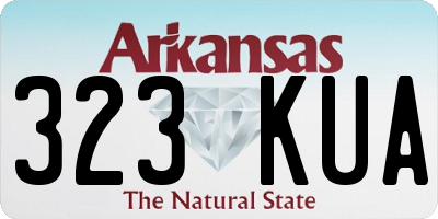 AR license plate 323KUA