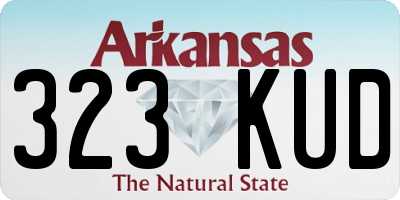 AR license plate 323KUD