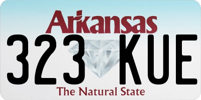 AR license plate 323KUE